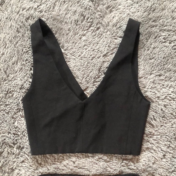 Signature8 Matching Black Bodycon Skirt&Crop Set S - Picture 5 of 6